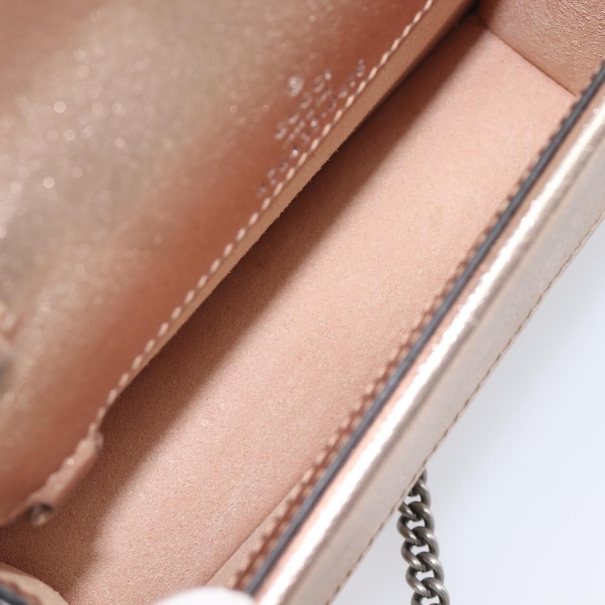 Gucci Dionysus Leather Gold Leather Handbag (Pre-Owned)