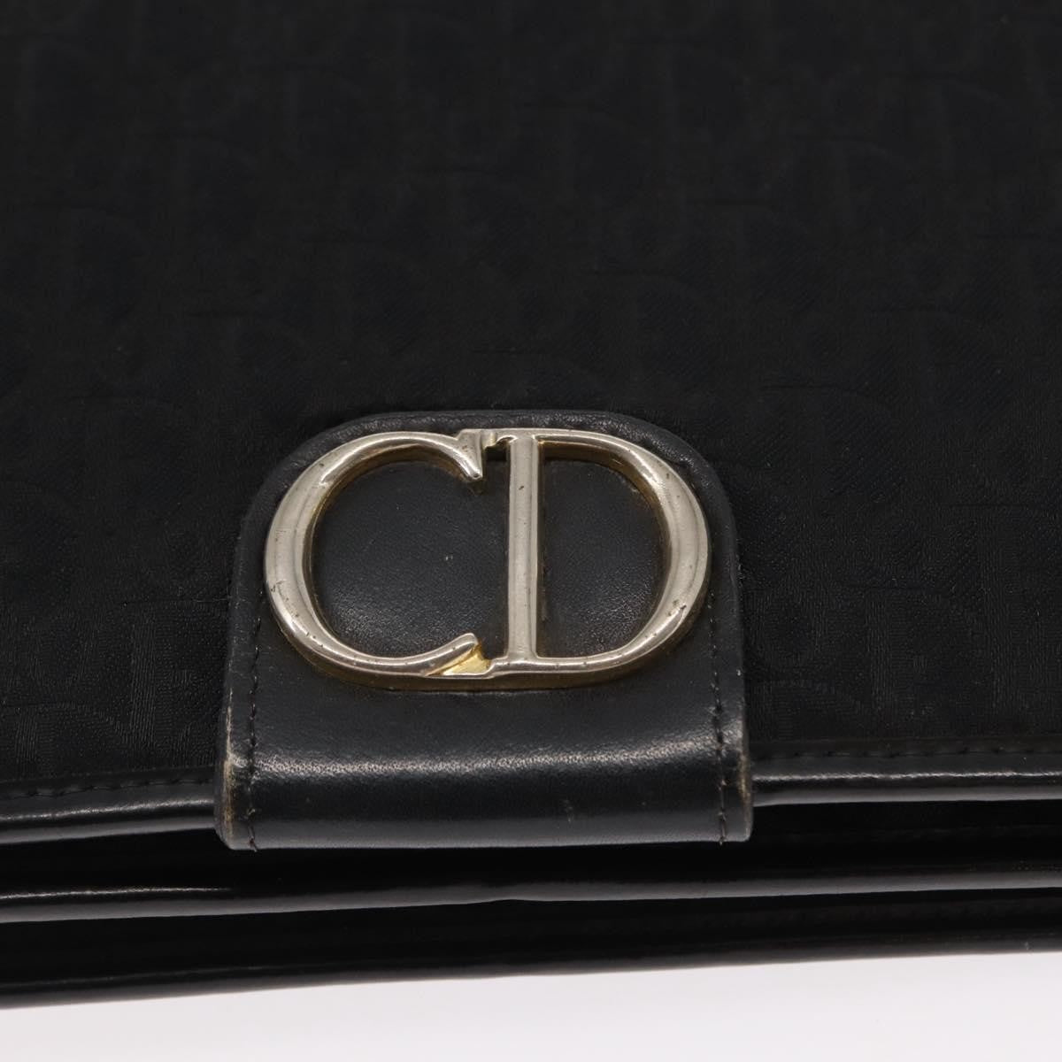 Christian Dior Vintage Cd Trotter Canvas Black Canvas Shoulder Bag Bag (Pre-Owned)