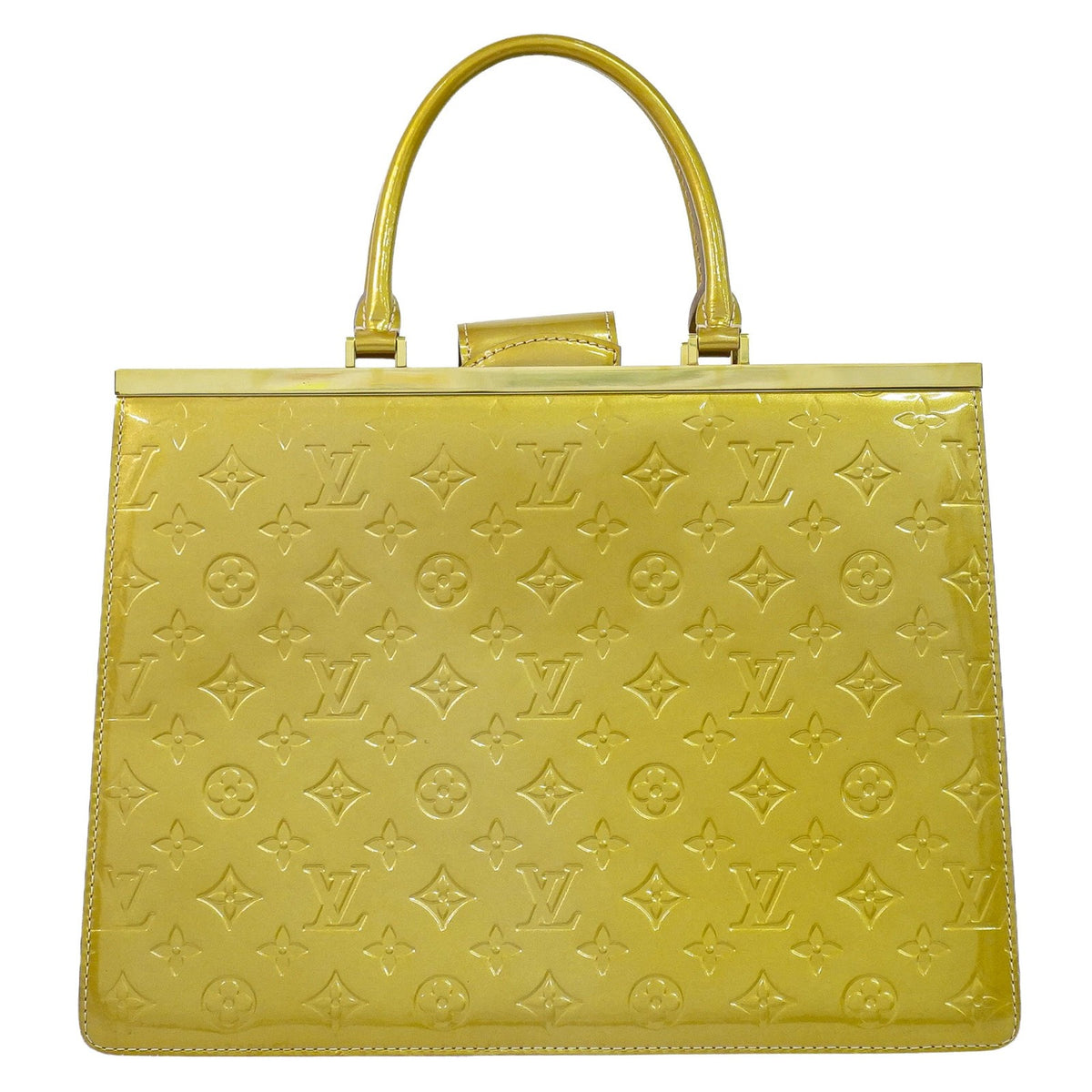 Louis Vuitton Deesse Monogram Vernis Beige Leather Handbag (Pre-Owned)
