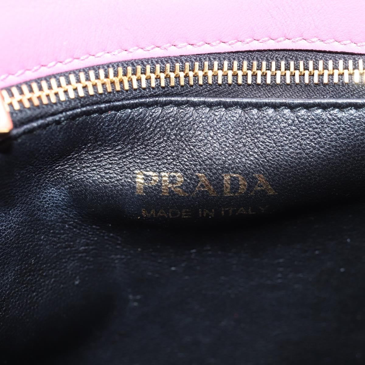 Prada Belle Top Handle City Calf Pink Leather Bag (Pre-Owned)