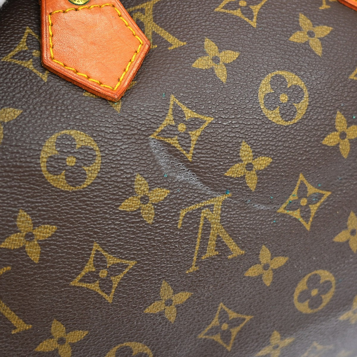 Louis Vuitton Speedy Monogram Canvas Brown Canvas Handbag (Pre-Owned)