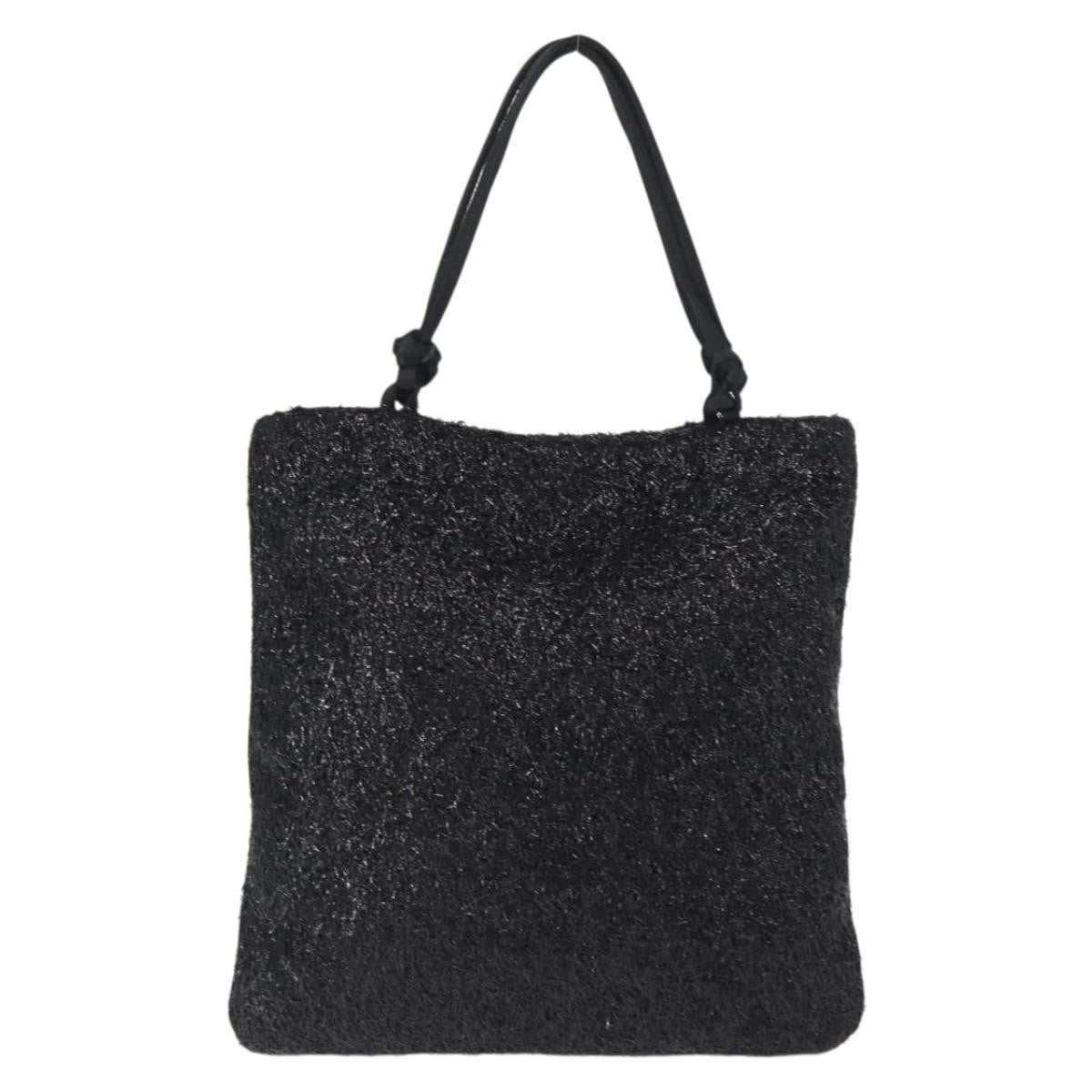 Prada Vintage Tote Nylon Black Nylon Tote Bag Bag (Pre-Owned)