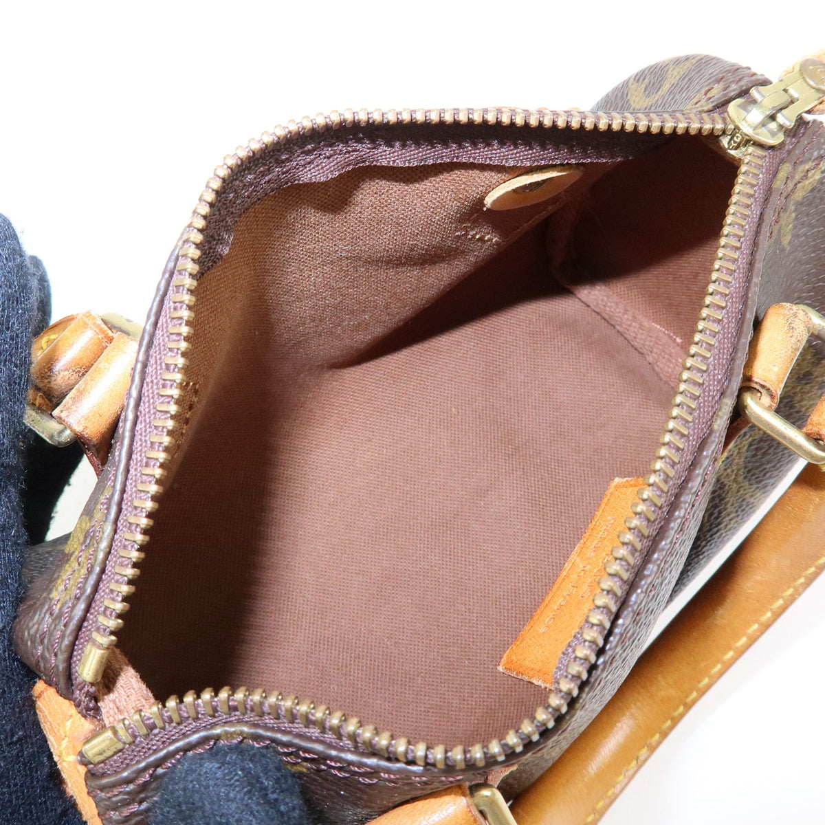Louis Vuitton Speedy Mini Hl Monogram Canvas Brown Canvas Handbag (Pre-Owned)