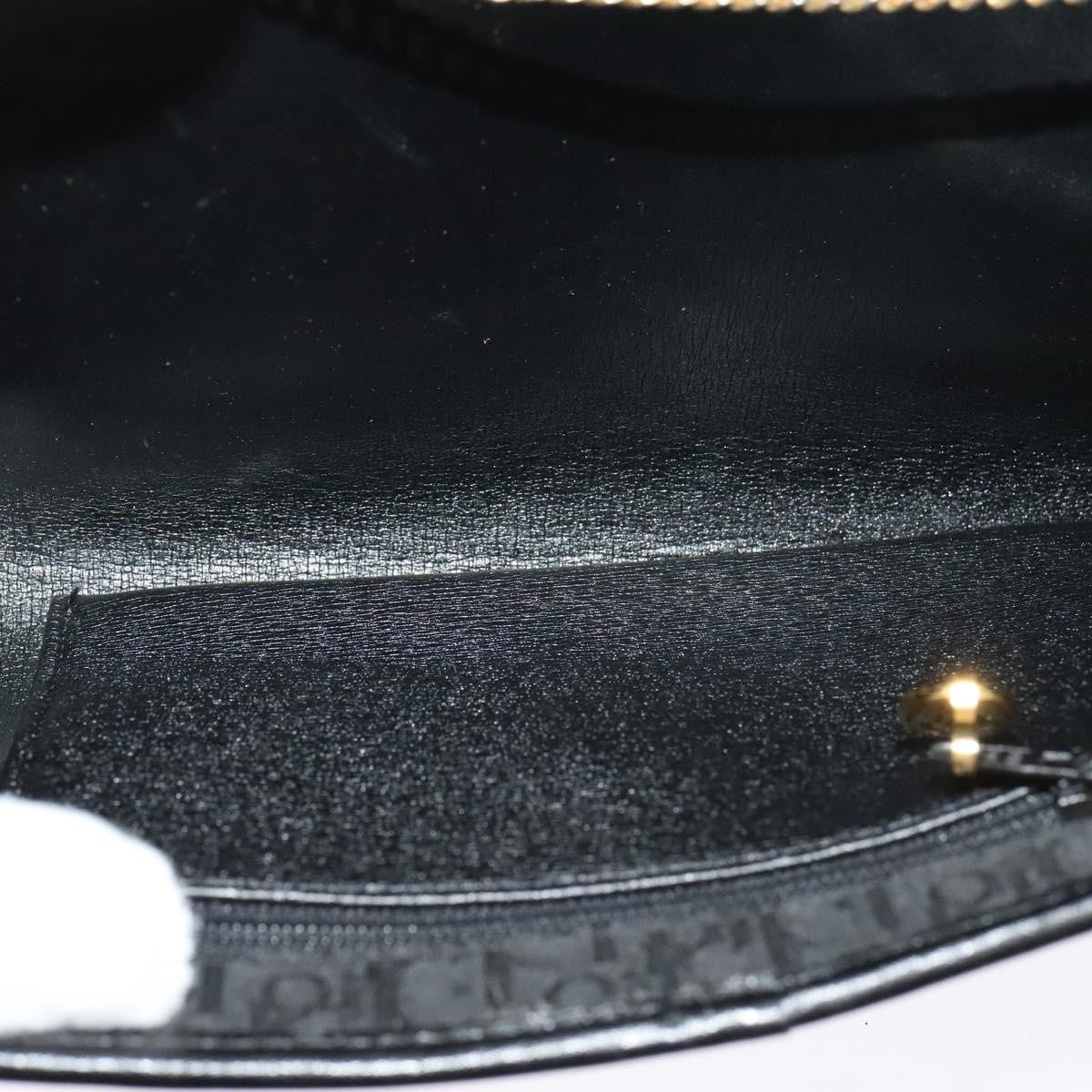 Christian Dior Vintage Trotter Flap Canvas Black Canvas Shoulder Bag Bag (Pre-Owned)