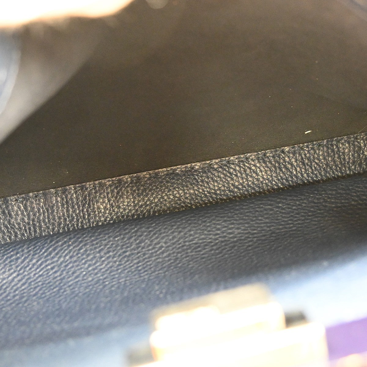 Fendi Peekaboo Soft Leather Navy Leather Handbag (Pre-Owned)