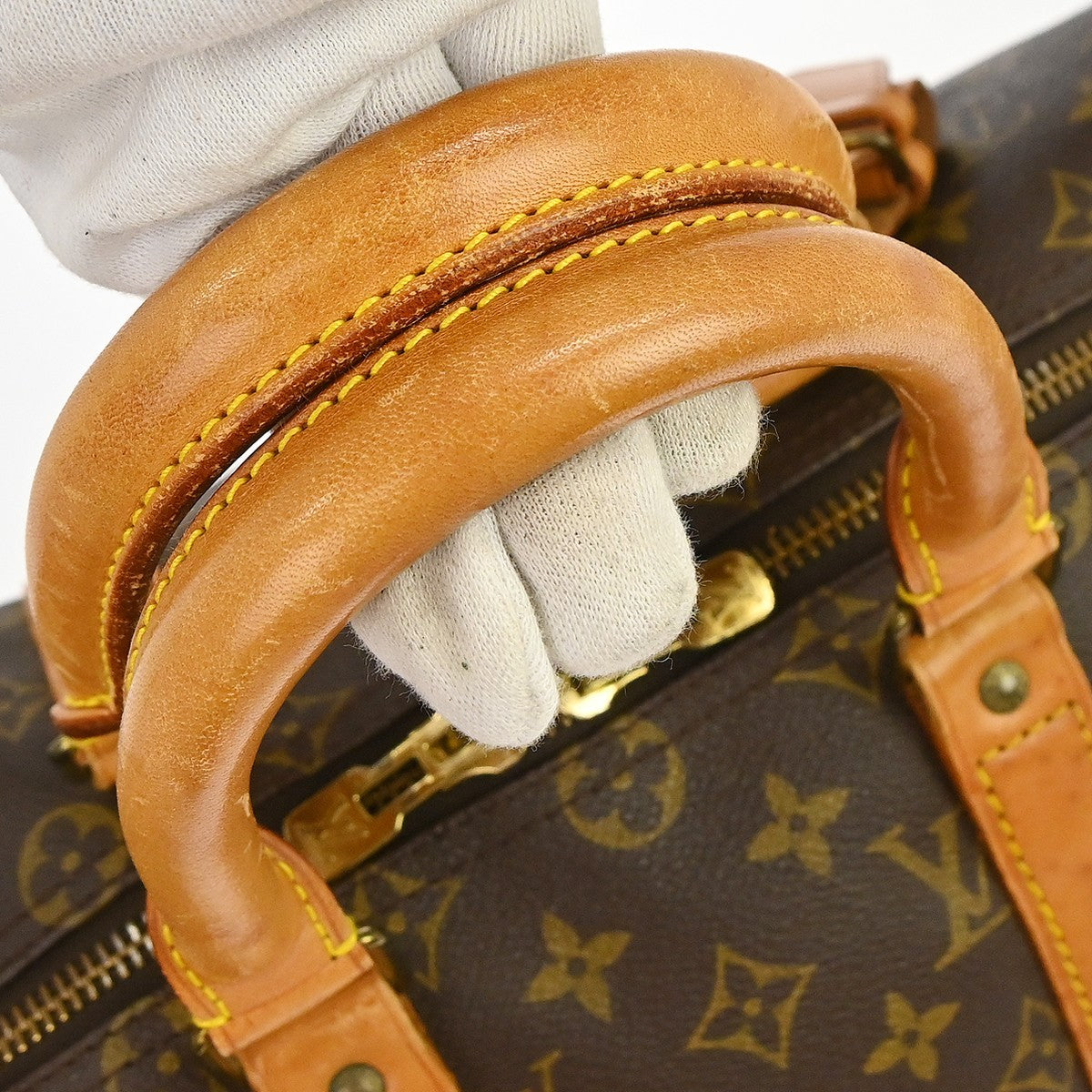 Louis Vuitton Keepall Monogram Canvas Brown Canvas Travel Bag Bag (Pre-Owned)