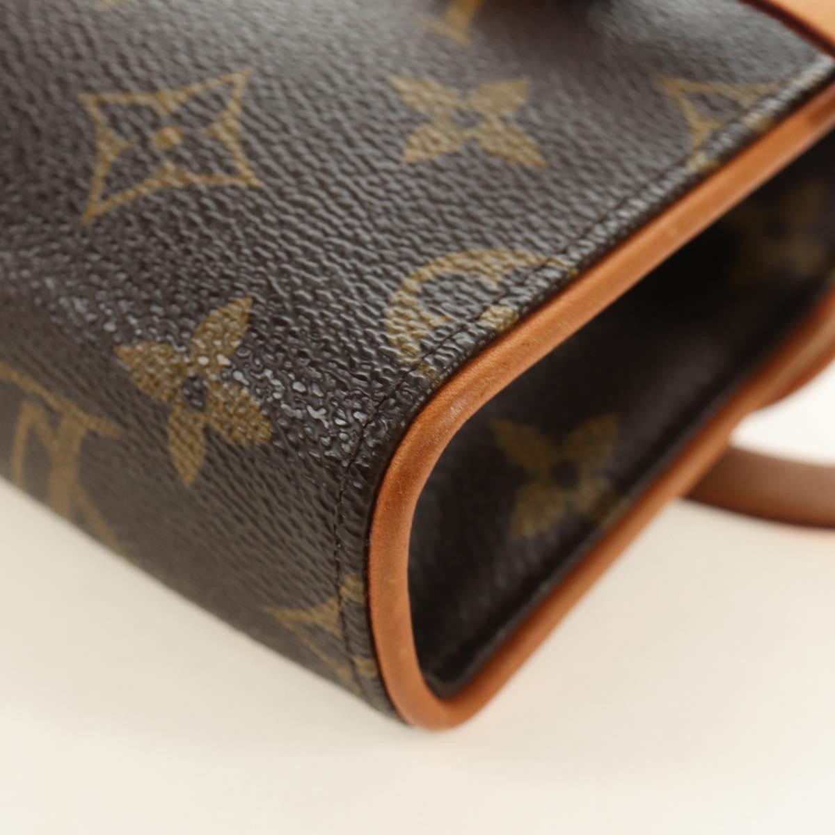 Louis Vuitton Florentine Waist Monogram Canvas Brown Canvas Clutche & Pouche Bag (Pre-Owned)
