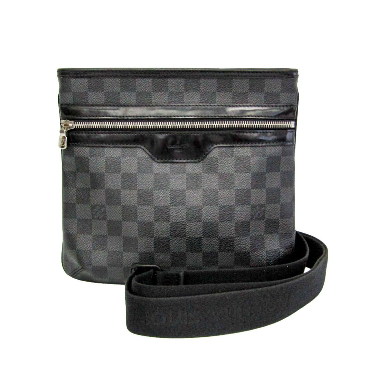 Louis Vuitton Thomas Damier Graphite Black Canvas Shoulder Bag Bag (Pre-Owned)