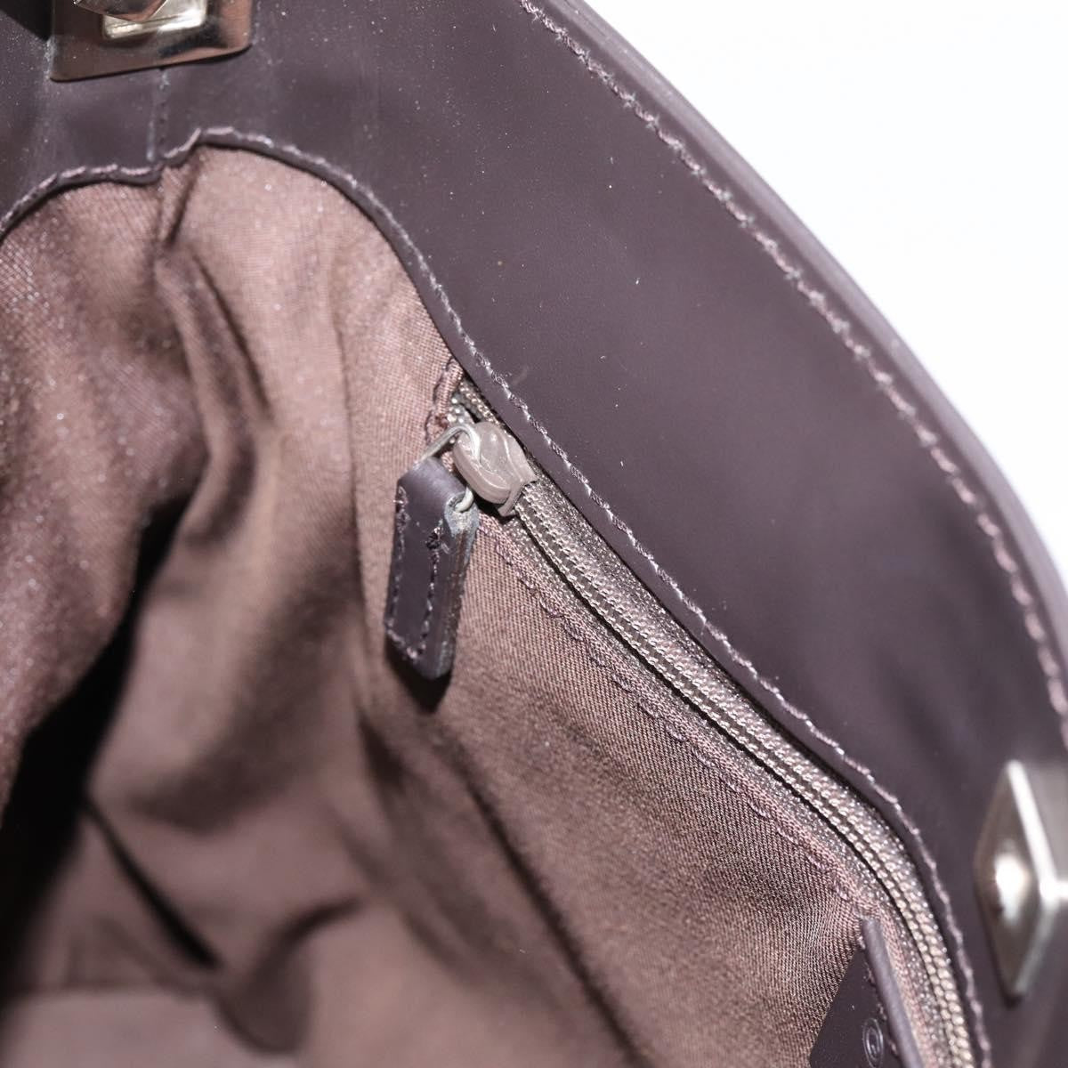 Gucci Vintage Clasp Handle Hobo (Outlet) Gg Canvas Brown Canvas Shoulder Bag Bag (Pre-Owned)