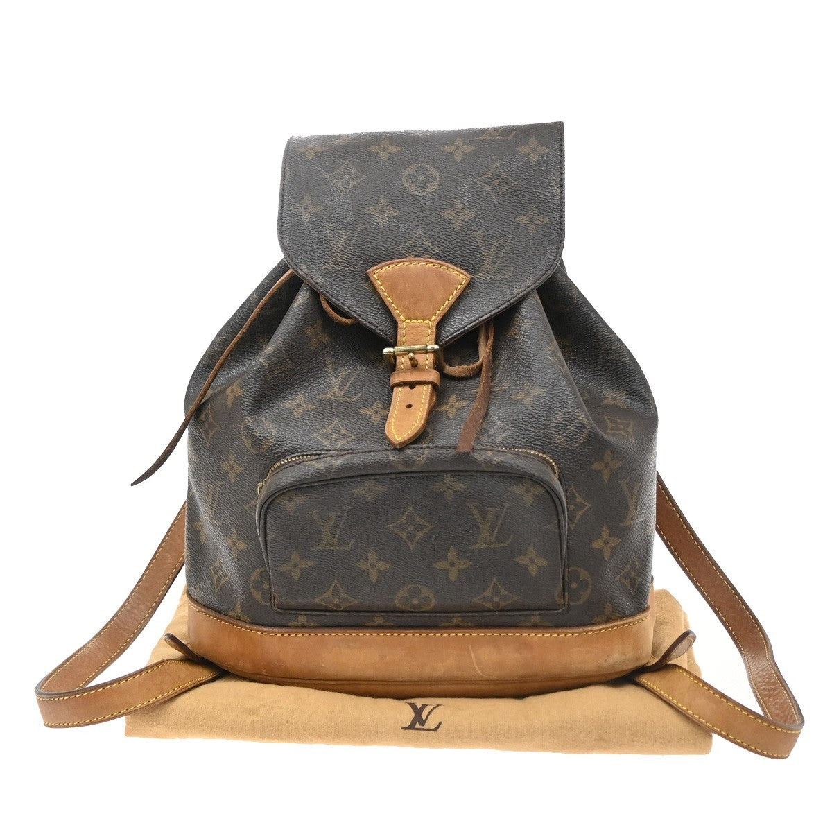 Louis Vuitton Montsouris Monogram Brown Canvas Backpack Bag (Pre-Owned)