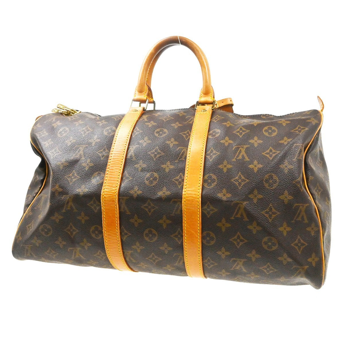Louis Vuitton Keepall Monogram Canvas Brown Canvas Travel Bag Bag (Pre-Owned)