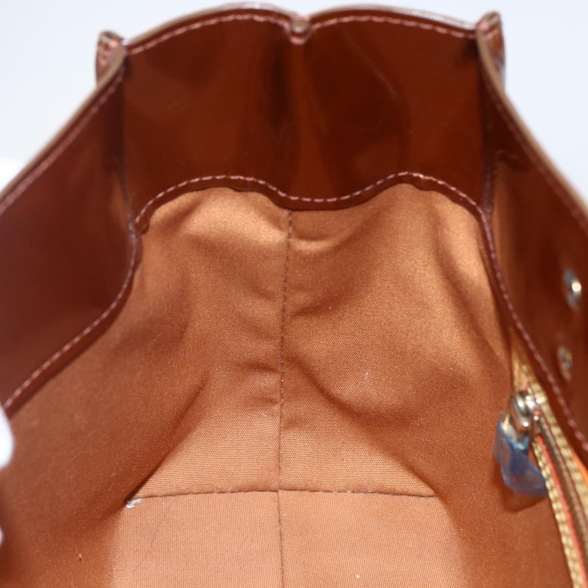 Louis Vuitton Reade Monogram Vernis Brown Patent_Leather Handbag (Pre-Owned)