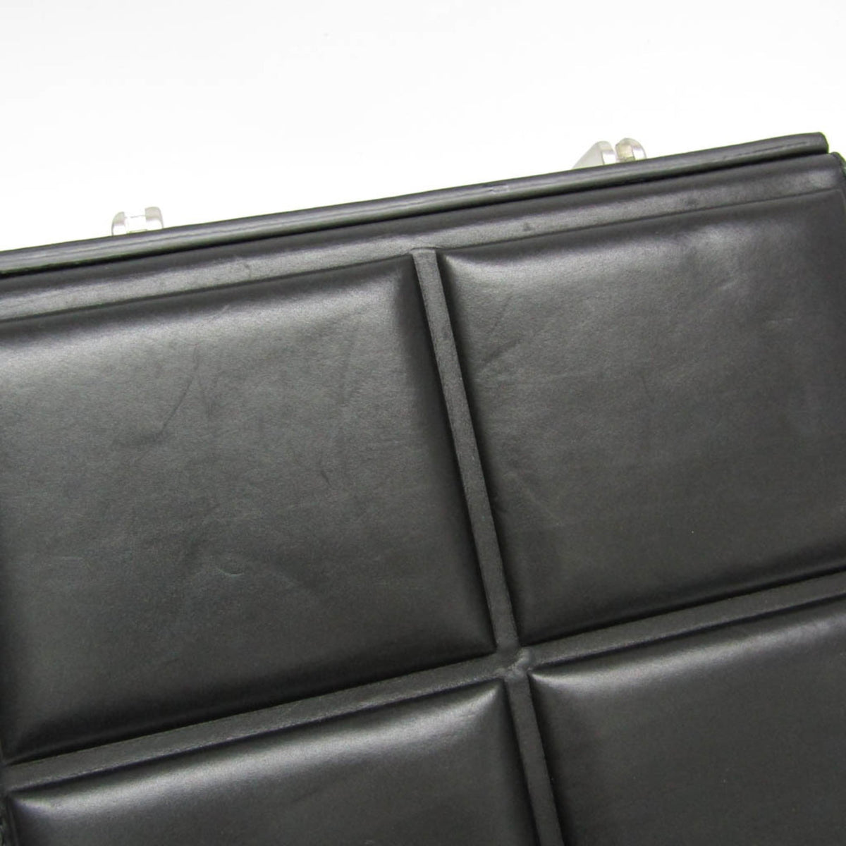 Bottega Veneta Trunk Top Handle Messenger Padded Leather Black Leather Handbag (Pre-Owned)