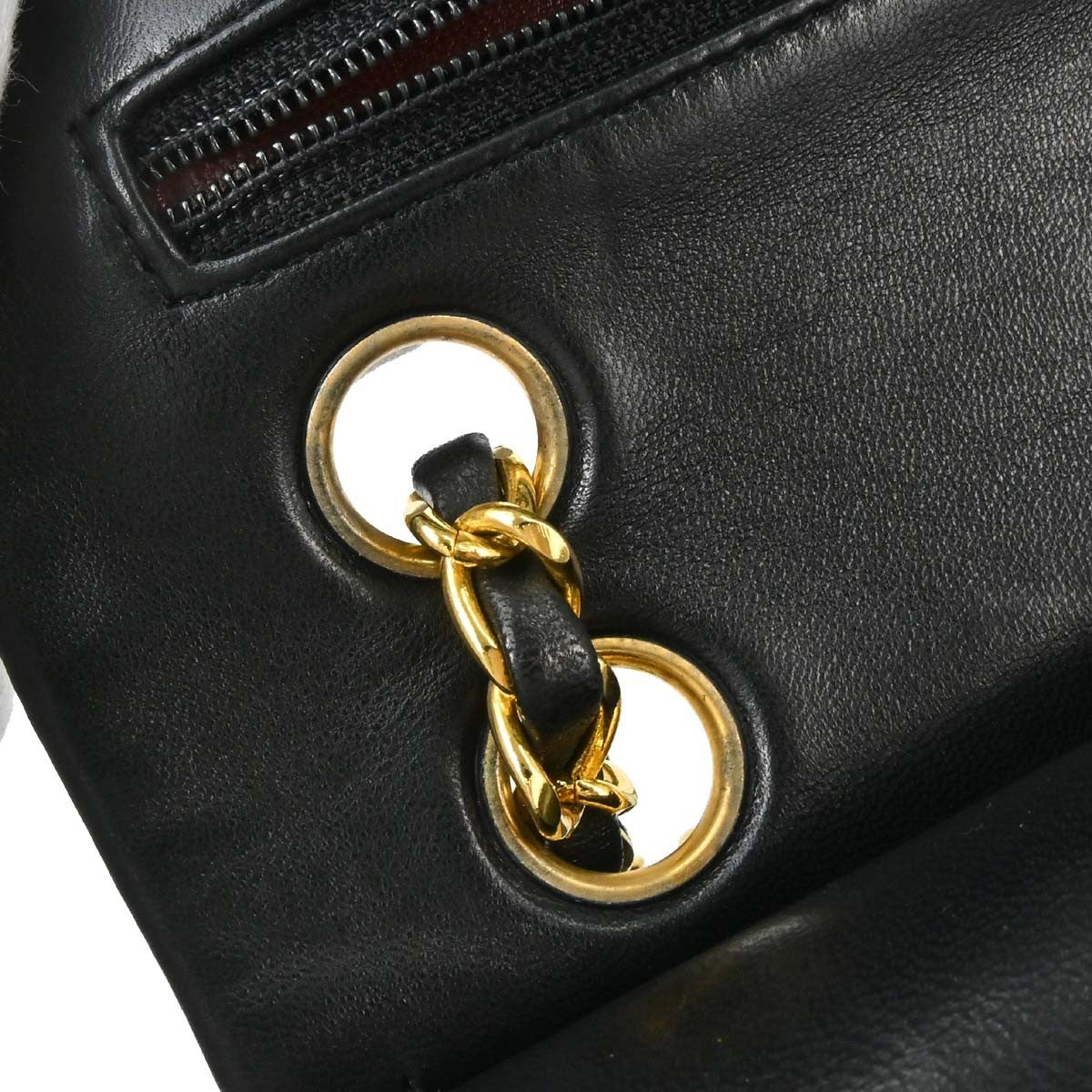Chanel Timeless - Classic Double Flap Leather Black Leather Shoulder Bag Bag (Pre-Owned)