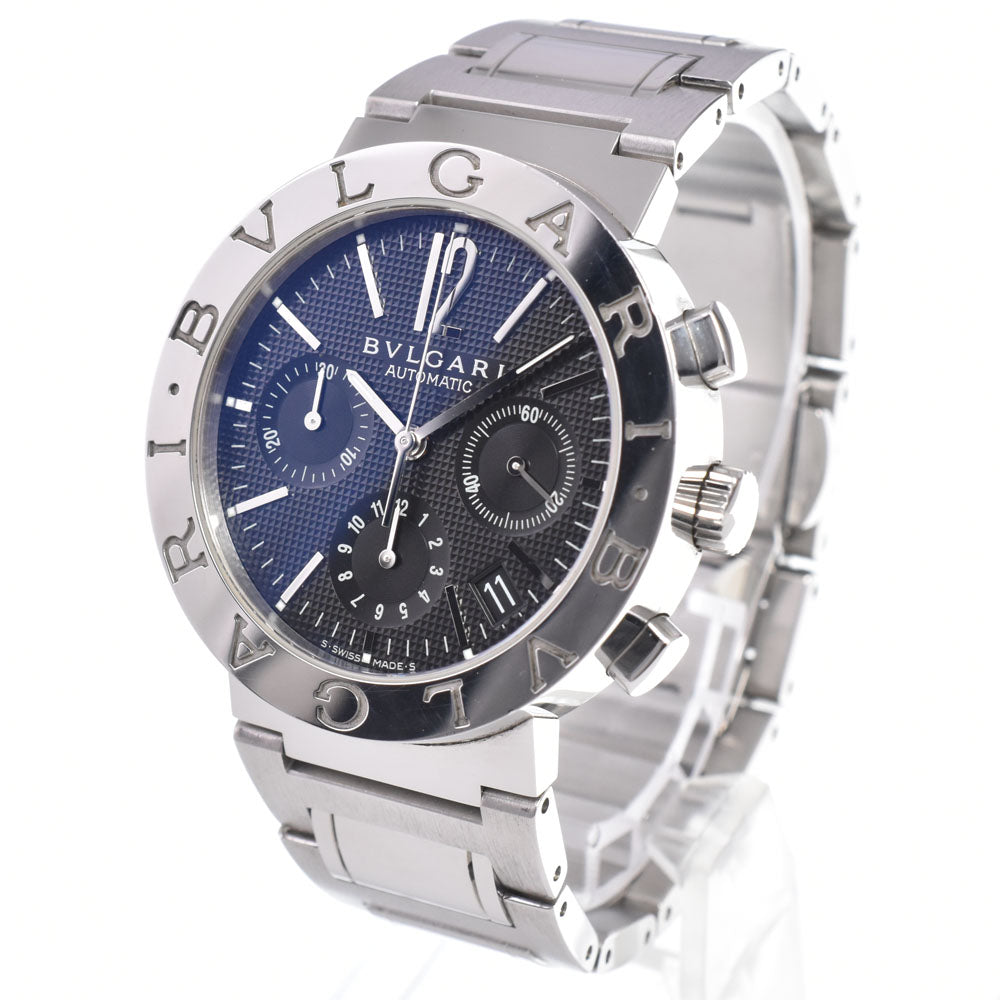 Bvlgari Bvlgari Bvlgari Chronograph Automatic Stainless Steel Watch (Pre-Owned)