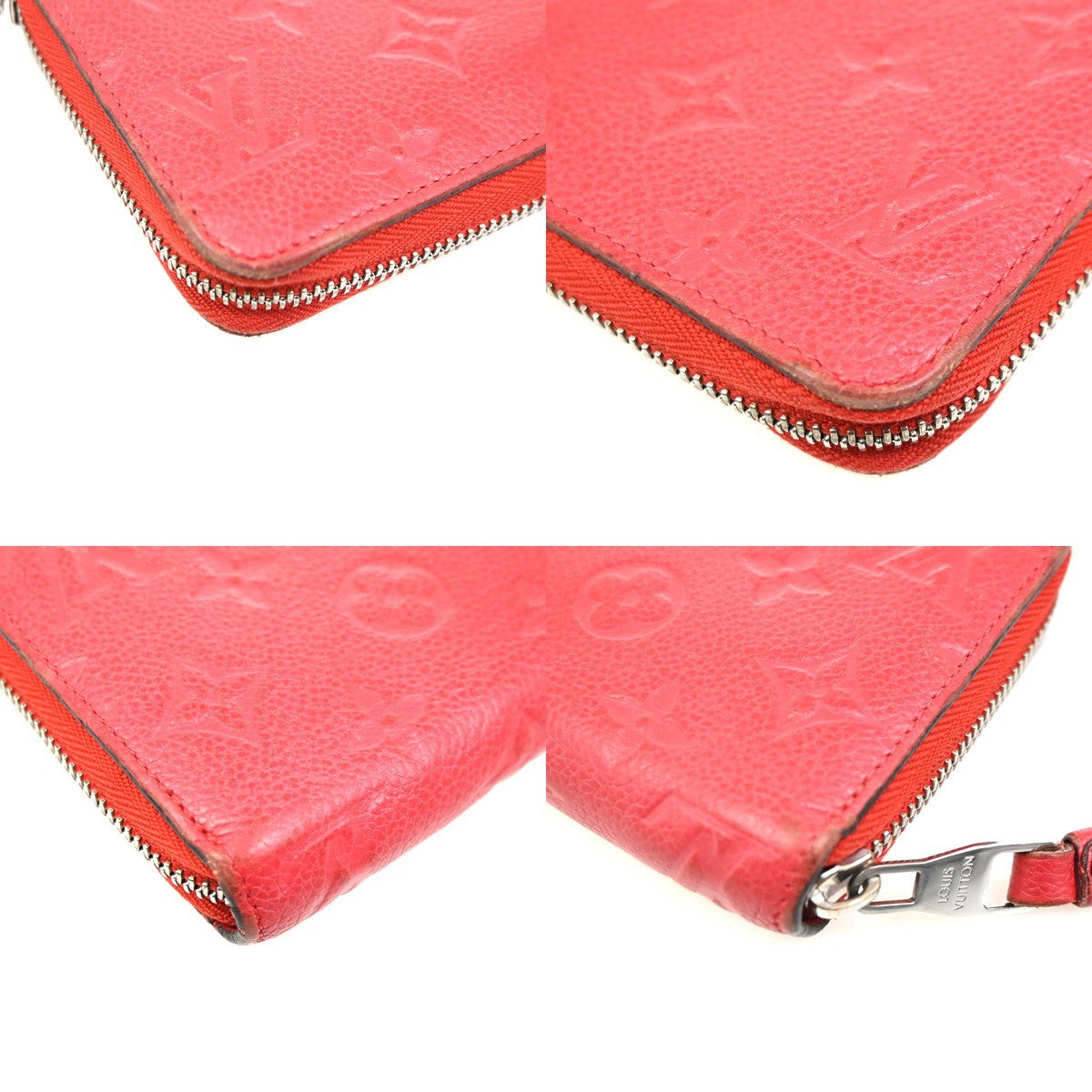 Louis Vuitton Portefeuille Zippy Monogramme Empreinte Monogramme Empreinte Red Leather Wallets Accessory (Pre-Owned)