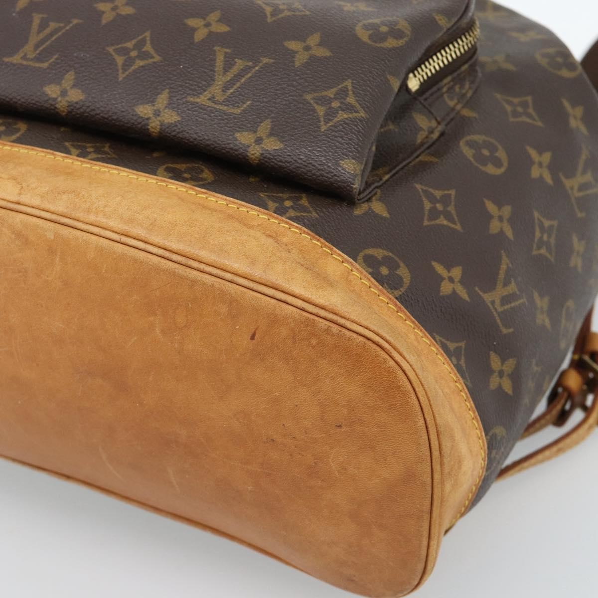 Louis Vuitton Vintage Montsouris Monogram Canvas Brown Canvas Backpack Bag (Pre-Owned)