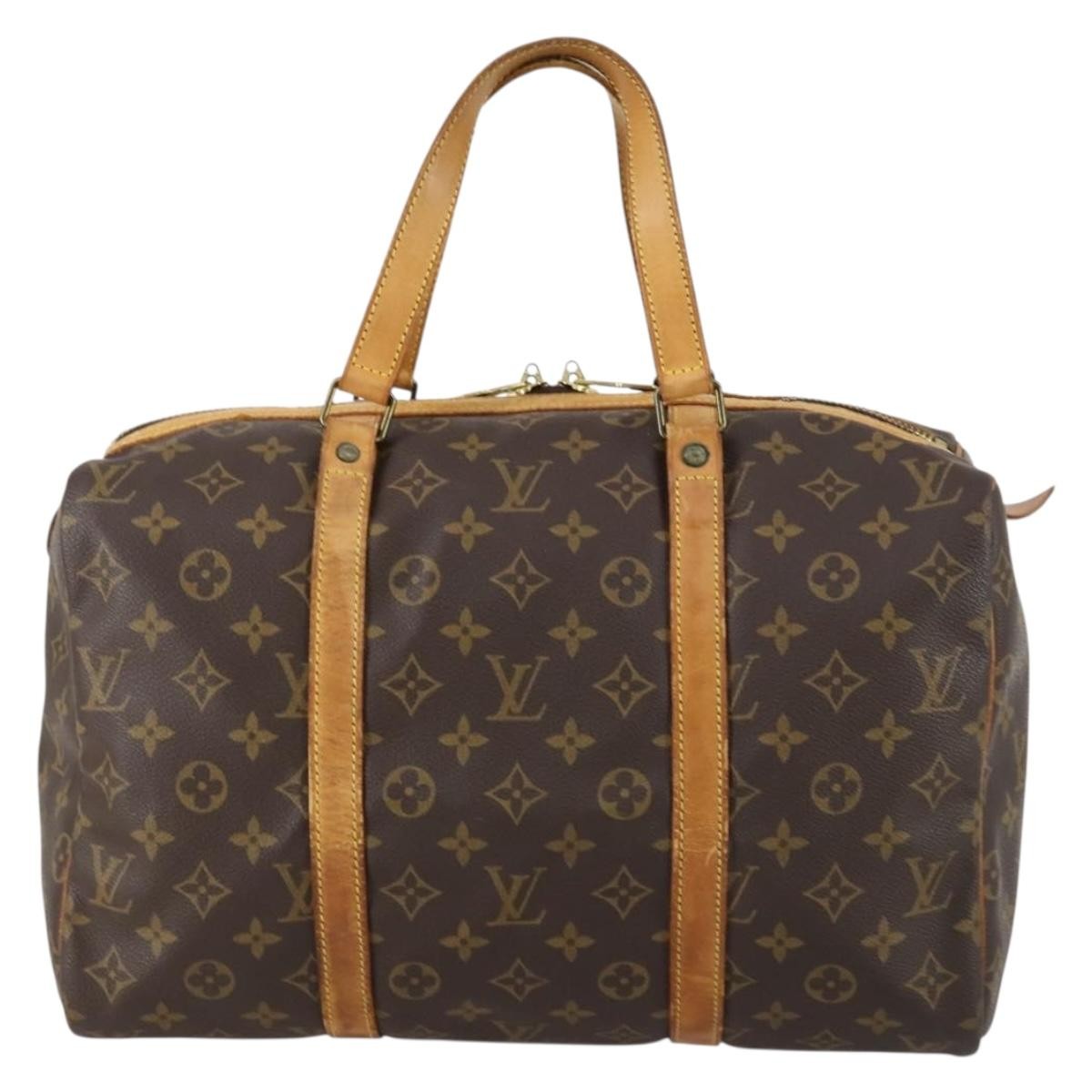 Louis Vuitton Sac Souple Monogram Canvas Brown Canvas Travel Bag Bag (Pre-Owned)