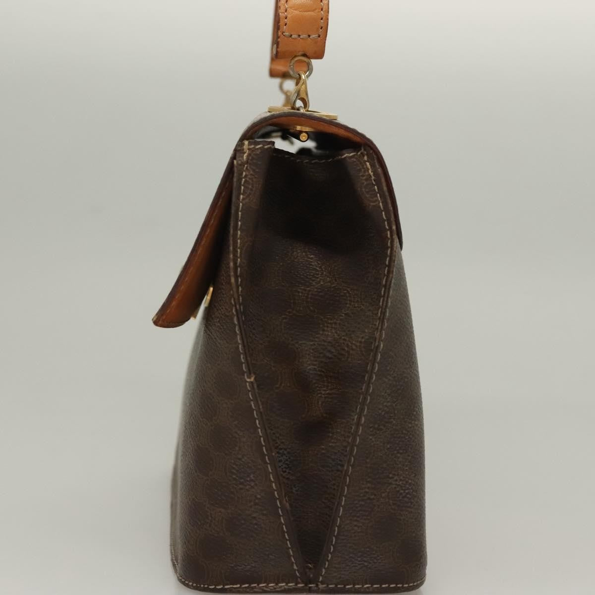 Celine Macadam Macadam With Leather Brown Canvas Handbag (Pre-Owned)