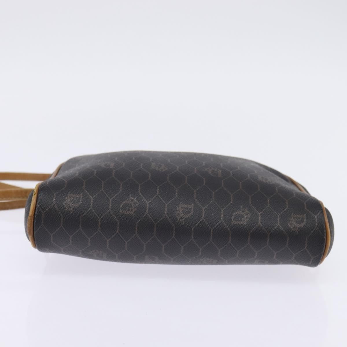Christian Dior Vintage Honeycomb Canvas Black Canvas Bag (Pre-Owned)