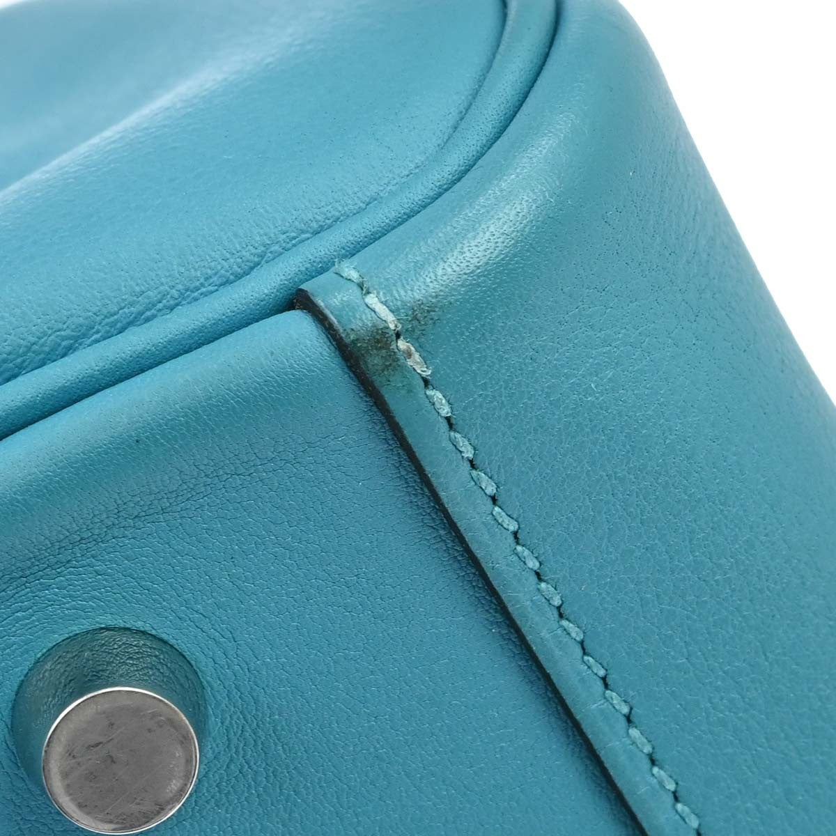 Hermes Lindy Swift Turquoise Leather Shoulder Bag Bag (Pre-Owned)
