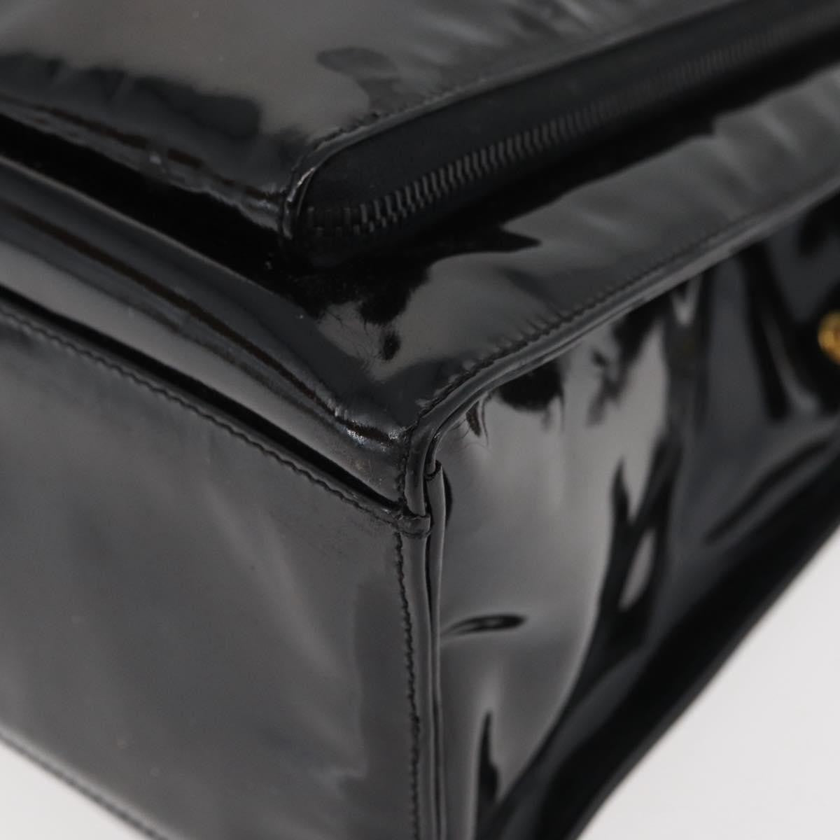Chanel Cc Shoulder Bag Patent Leather Black Patent_Leather Shoulder Bag Bag (Pre-Owned)