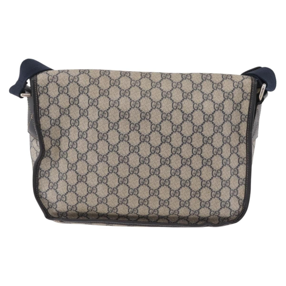 Gucci Gg Messenger Gg Coated Canvas Navy Pvc Shoulder Bag Bag (Pre-Owned)