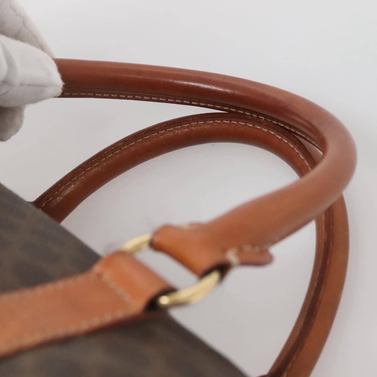 Celine Macadam Macadam With Leather Brown Canvas Bag (Pre-Owned)