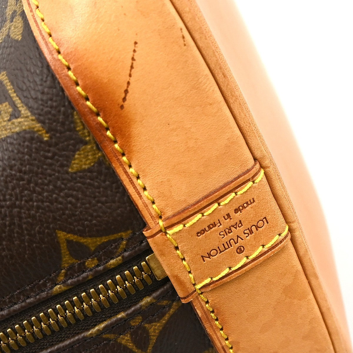 Louis Vuitton Alma Monogram Brown Canvas Handbag (Pre-Owned)