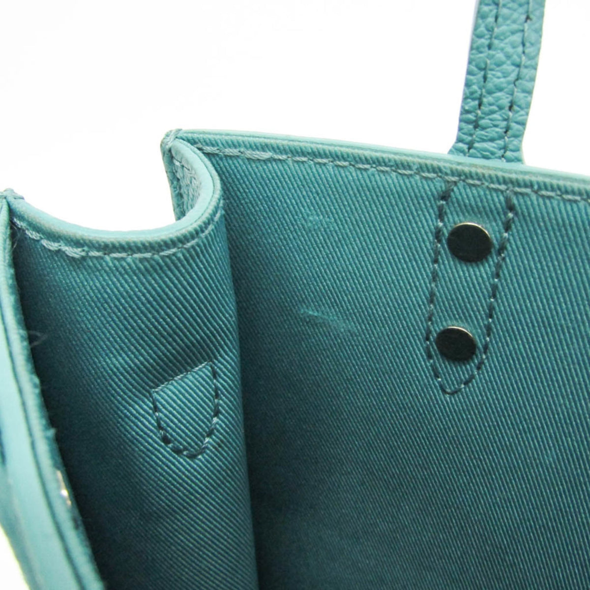 Louis Vuitton Sac Plat Limited Edition Marque Deposee Damier Giant Turquoise Canvas Handbag (Pre-Owned)