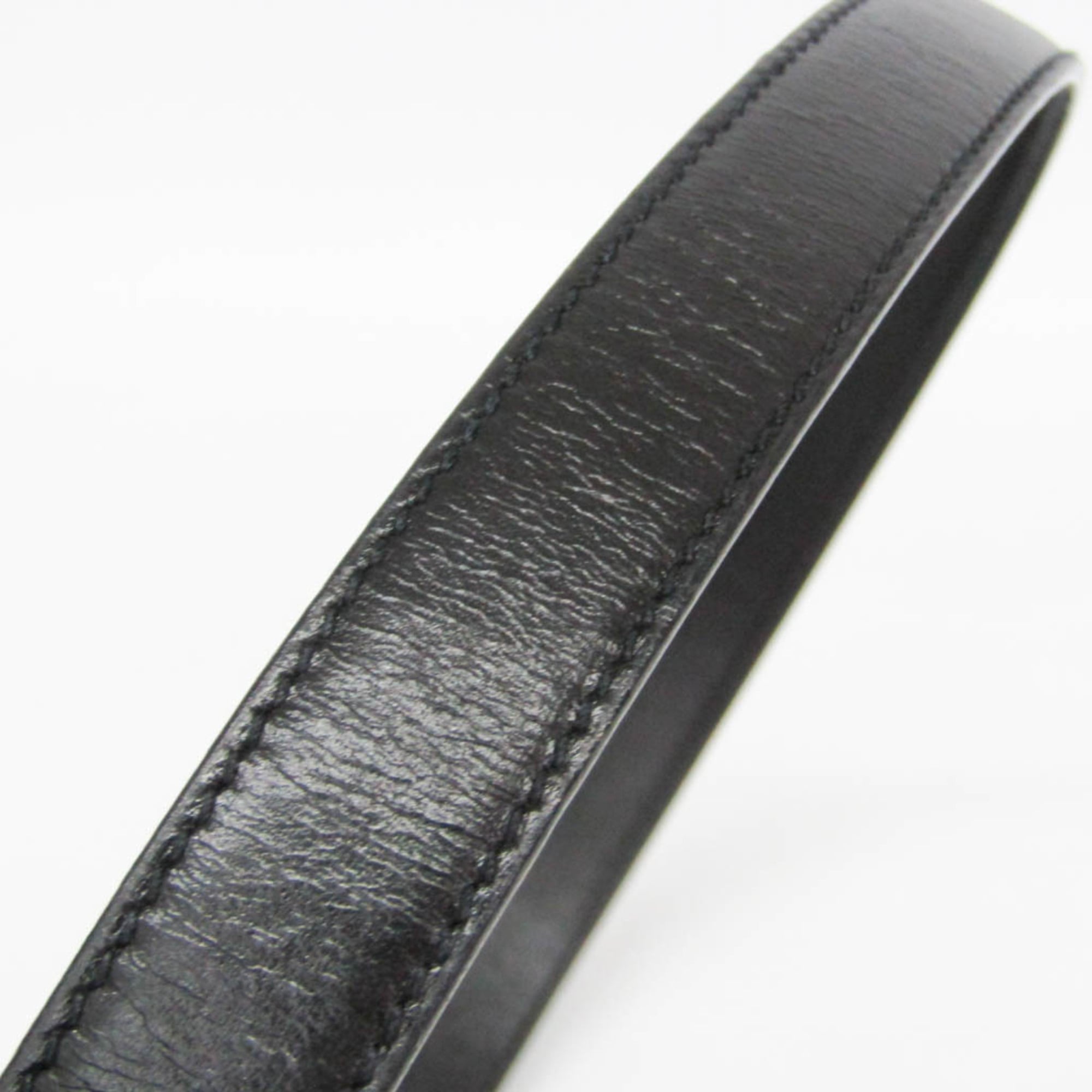 Gucci Interlocking G Belt (Outlet) Leather Black Leather Belts Accessory (Pre-Owned)
