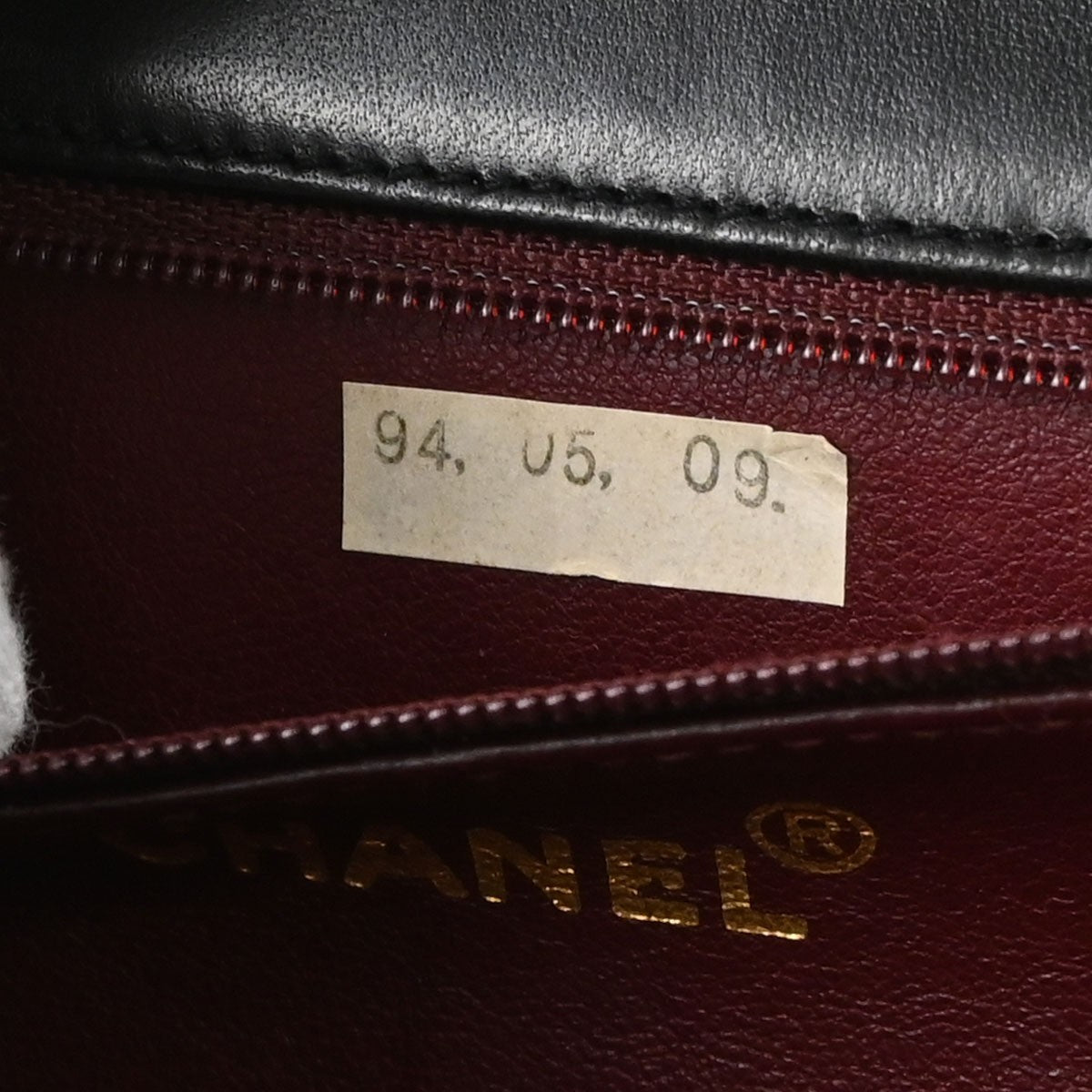 Chanel Vintage Full Flap Quilted Lambskin Black Leather Shoulder Bag Bag (Pre-Owned)