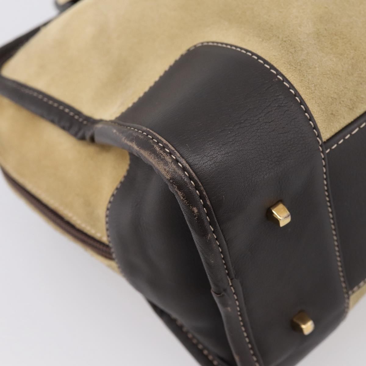 Loewe Amazona Suede Beige Suede Handbag (Pre-Owned)