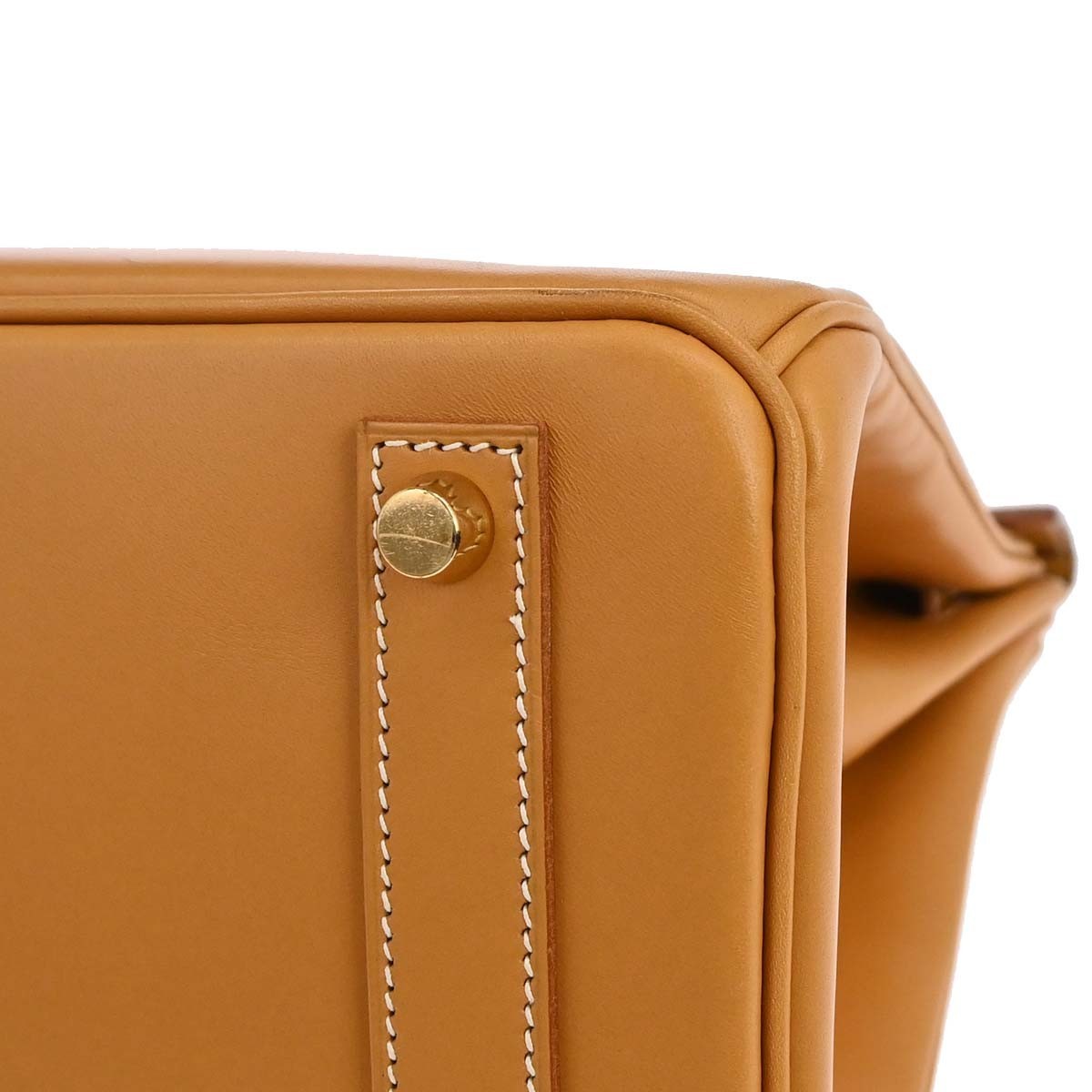 Hermes Hac Birkin Brown Vache Natural With Gold Hardware Neutral Leather Handbag (Pre-Owned)
