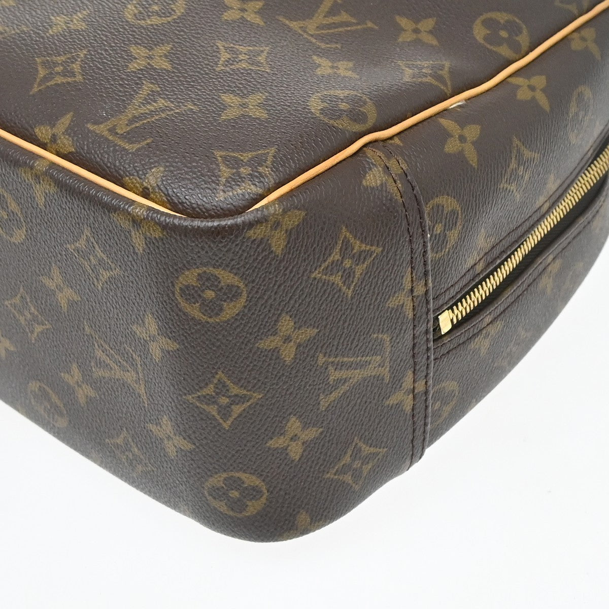 Louis Vuitton Deauville Monogram Canvas Brown Canvas Handbag (Pre-Owned)