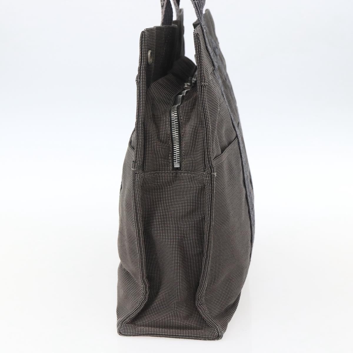 Hermes Fourre Tout Tote Canvas Gray Canvas Tote Bag Bag (Pre-Owned)