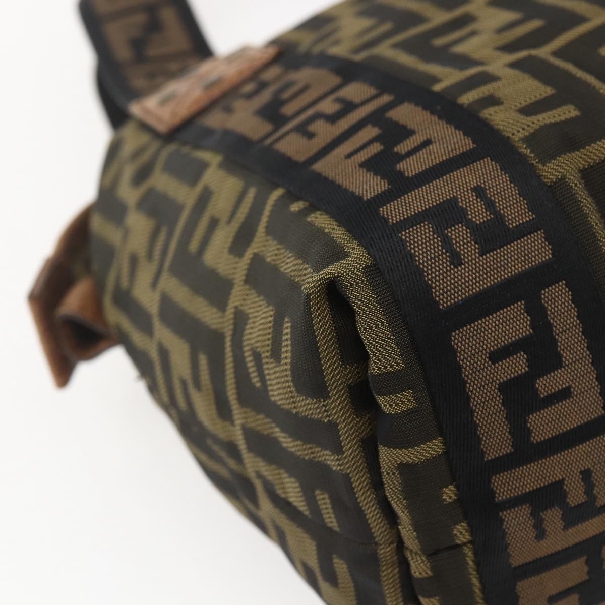Fendi Vintage Ff Zip Zucca Canvas Brown Canvas Tote Bag Bag (Pre-Owned)