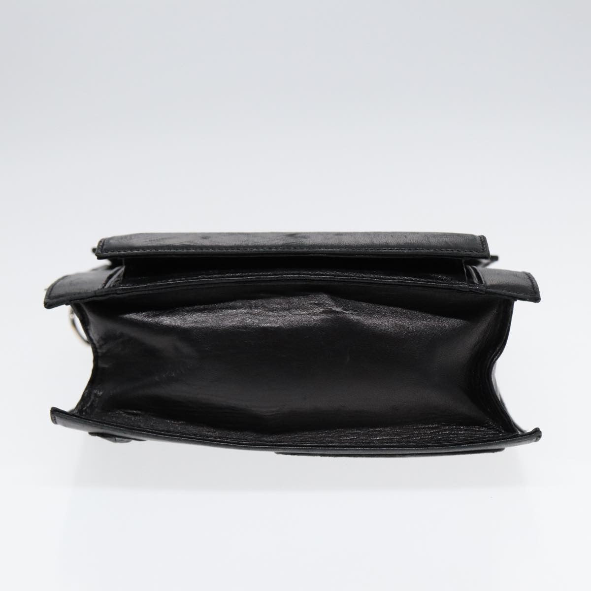 Fendi Vintage Leather Black Leather Handbag (Pre-Owned)