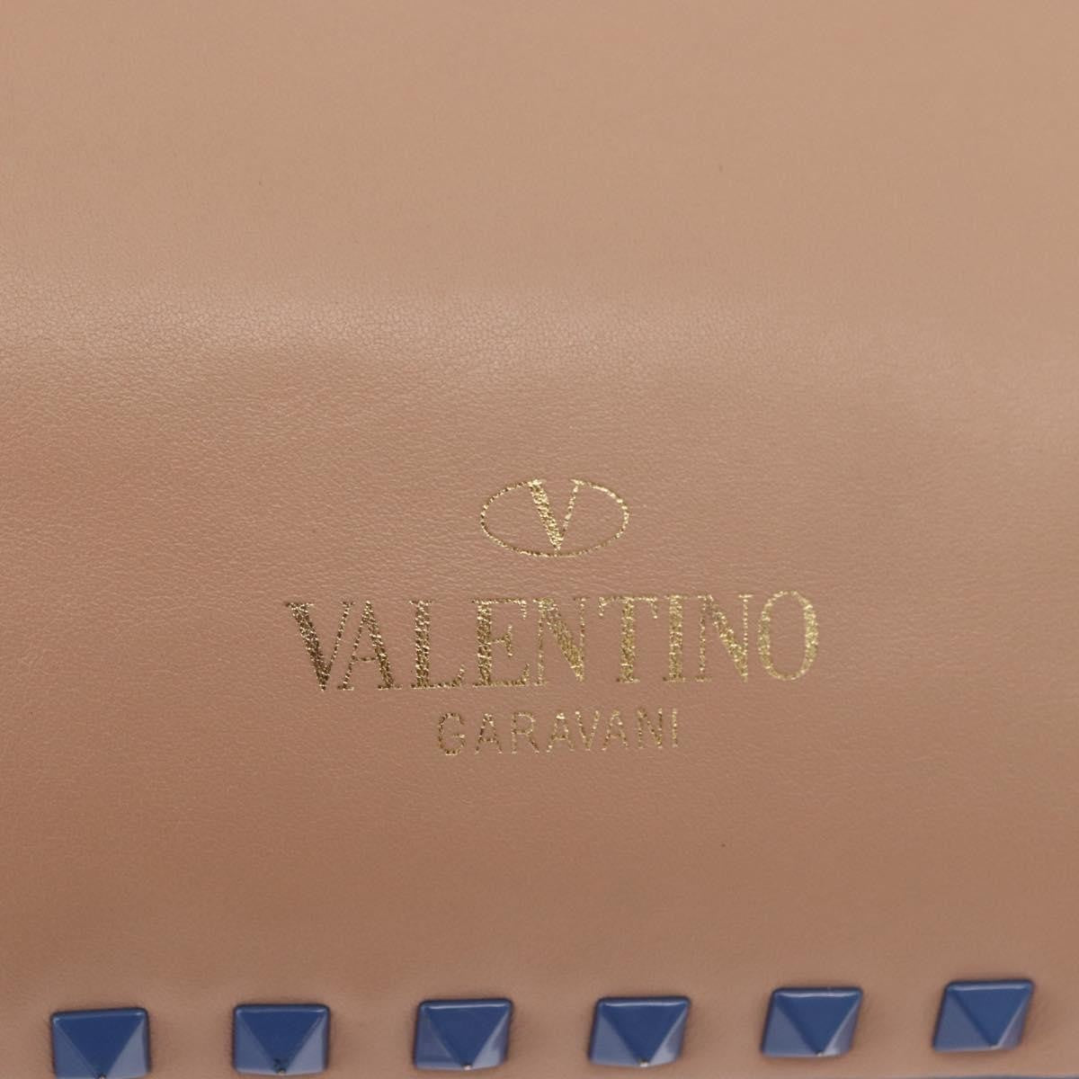Valentino Garavani Rockstud Frame Handle Calf Hair Multicolour Leather Handbag (Pre-Owned)