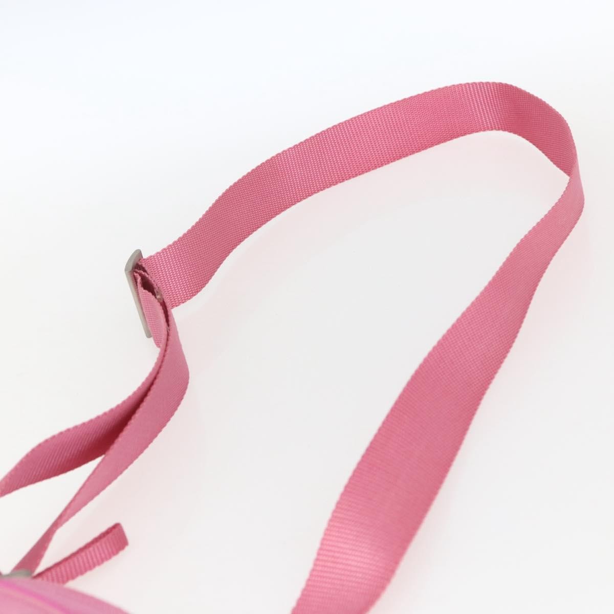 Prada Front Pocket Messenger Tessuto Pink Nylon Shoulder Bag Bag (Pre-Owned)