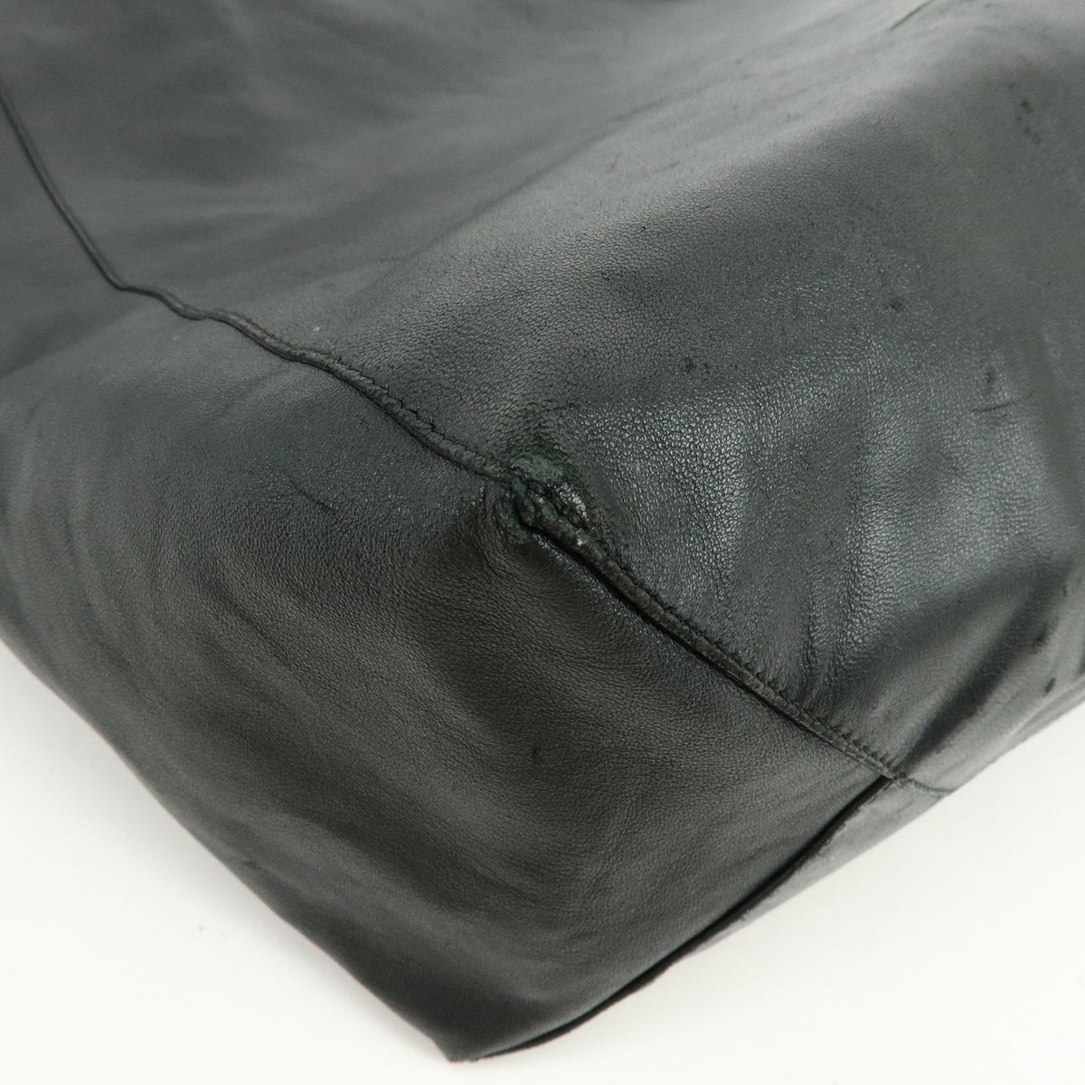 Celine Vertical Cabas Leather Black Leather Tote Bag Bag (Pre-Owned)