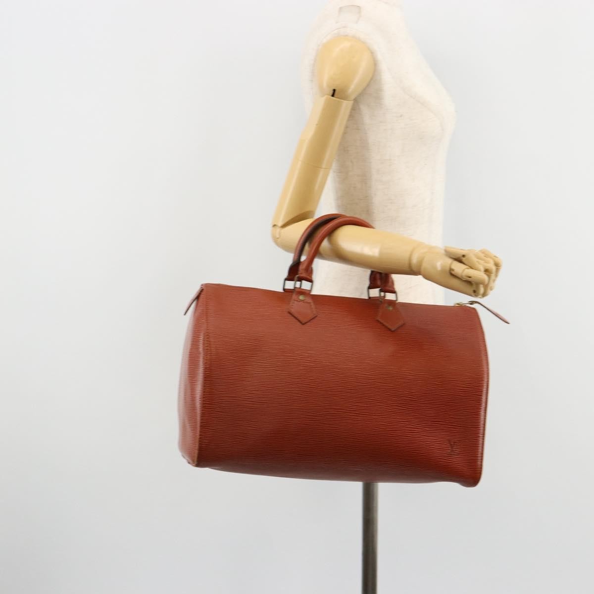 Louis Vuitton Speedy Epi Leather Brown Leather Handbag (Pre-Owned)