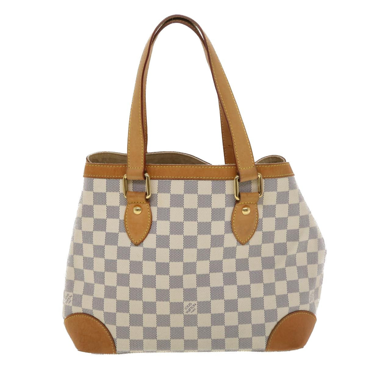 Louis Vuitton Hampstead Damier White Canvas Tote Bag Bag (Pre-Owned)
