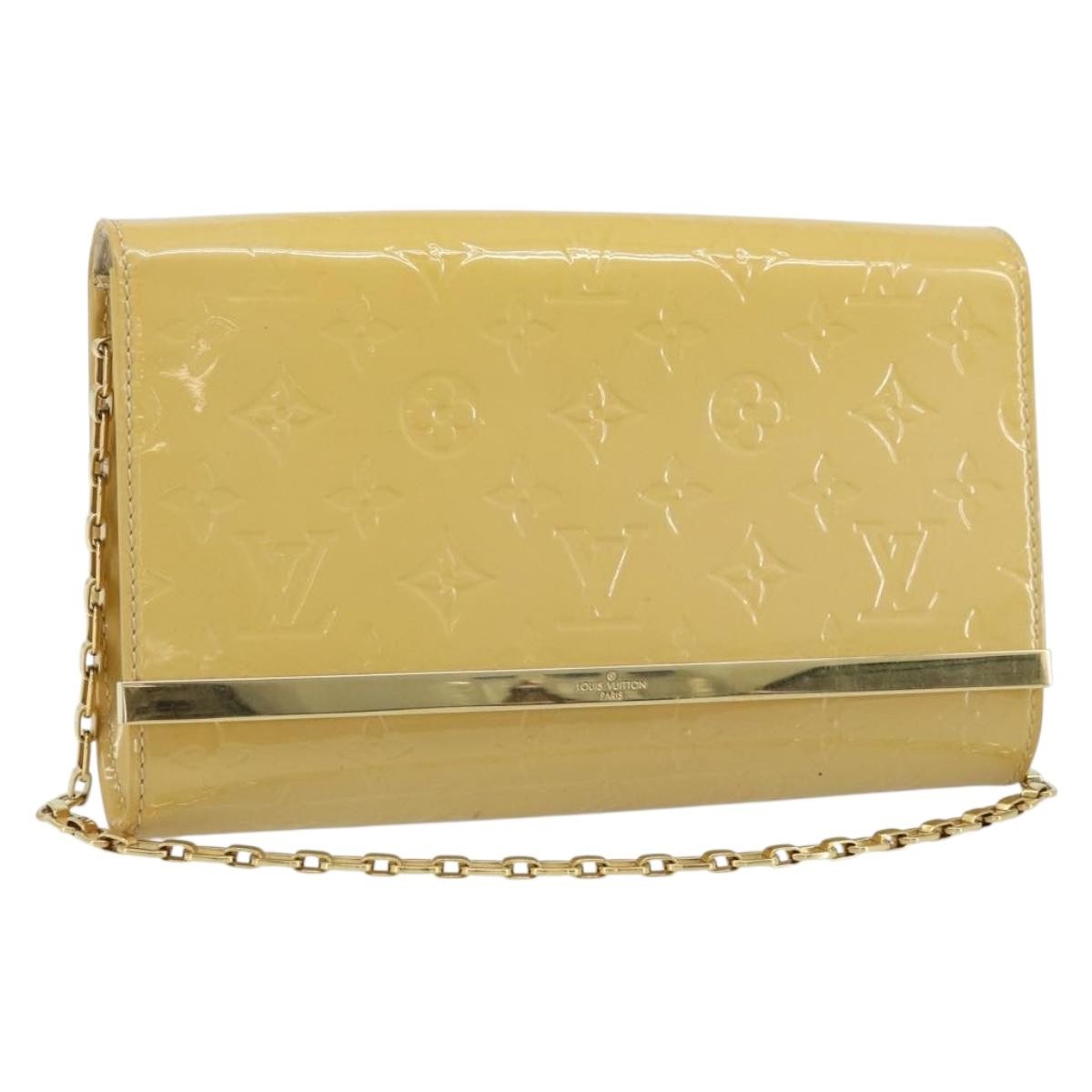 Louis Vuitton Ana Monogram Vernis Yellow Patent_Leather Handbag (Pre-Owned)