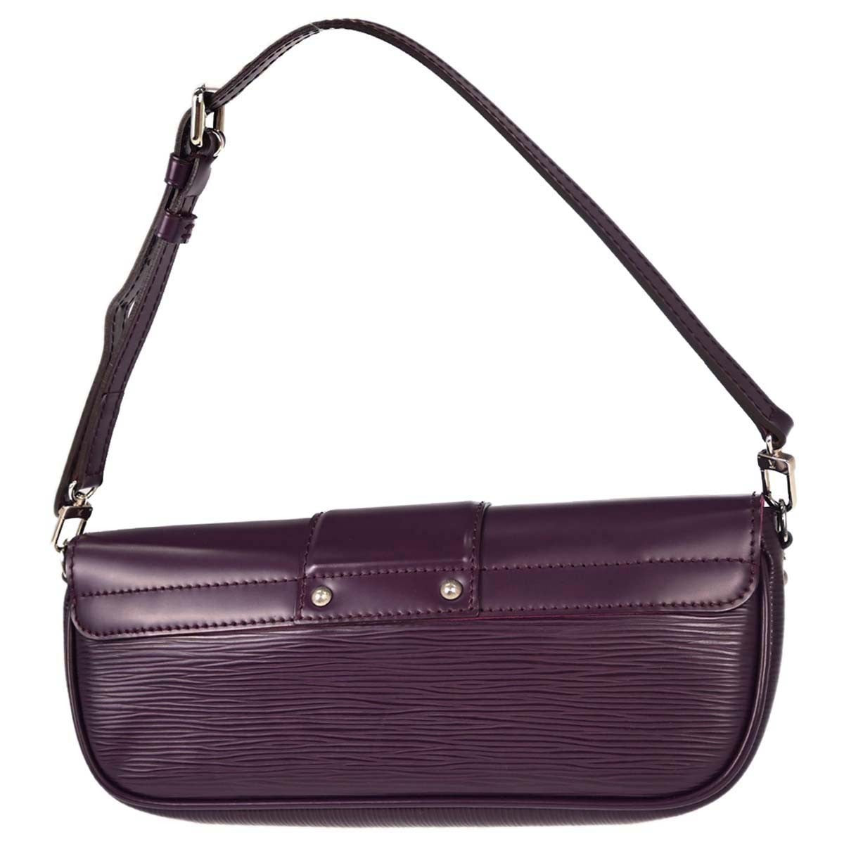 Louis Vuitton Montaigne Clutch Epi Leather Purple Leather Clutche & Pouche Bag (Pre-Owned)