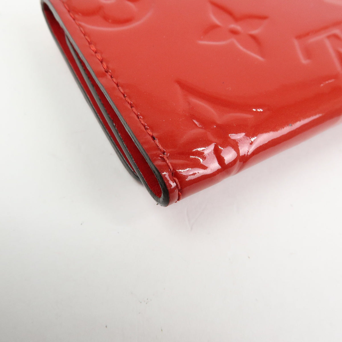 Louis Vuitton Multiclés 4 Cuir Verni Red Patent_Leather Wallets Accessory (Pre-Owned)