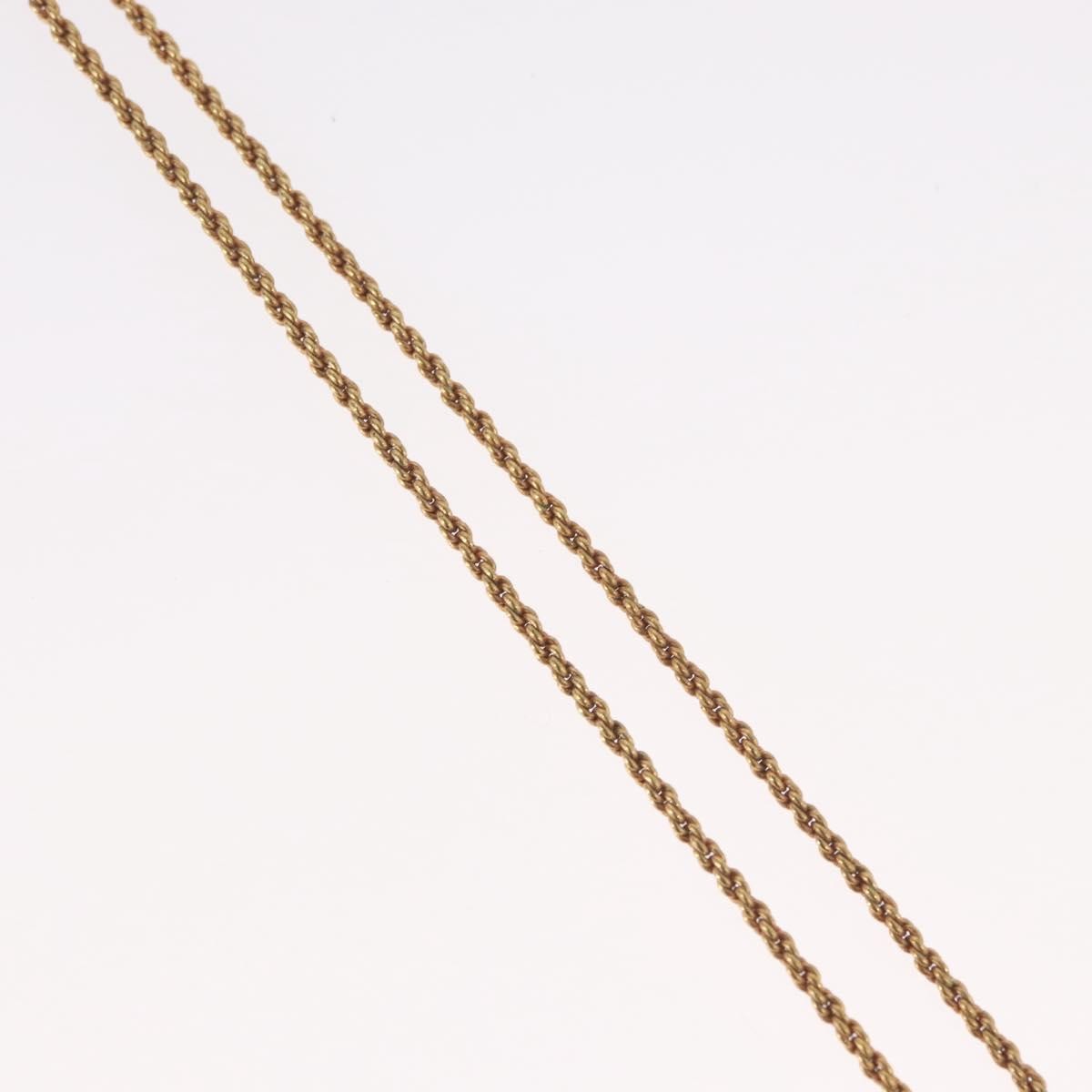 Christian Dior Cd Pendant Gold-Plated Gold Gold_Plated Necklace Jewelry (Pre-Owned)