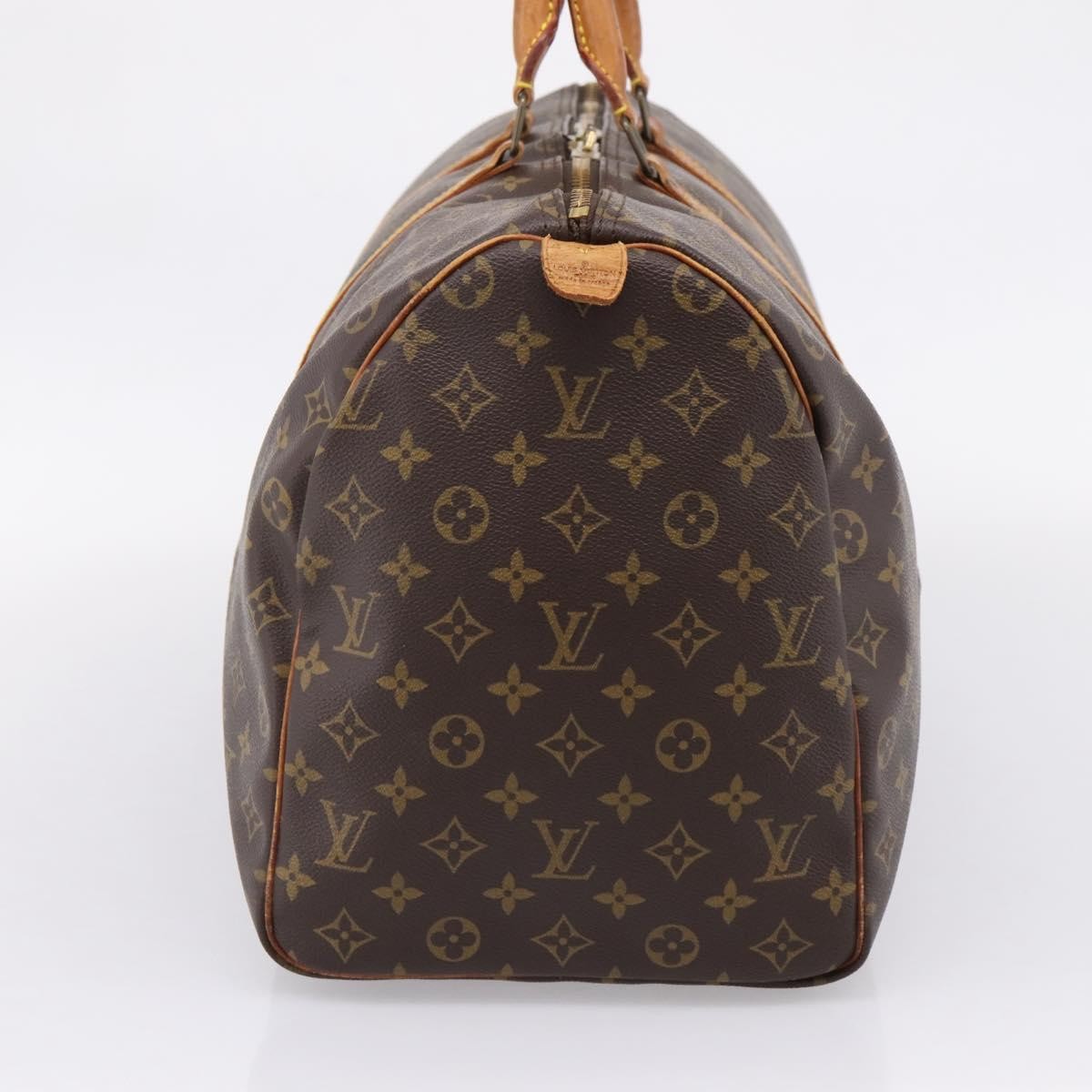 Louis Vuitton Keepall Monogram Canvas Brown Canvas Travel Bag Bag (Pre-Owned)