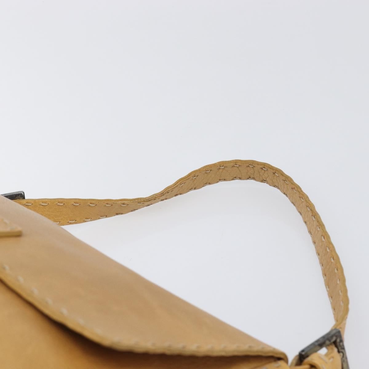Fendi Selleria Leather Brown Leather Shoulder Bag Bag (Pre-Owned)