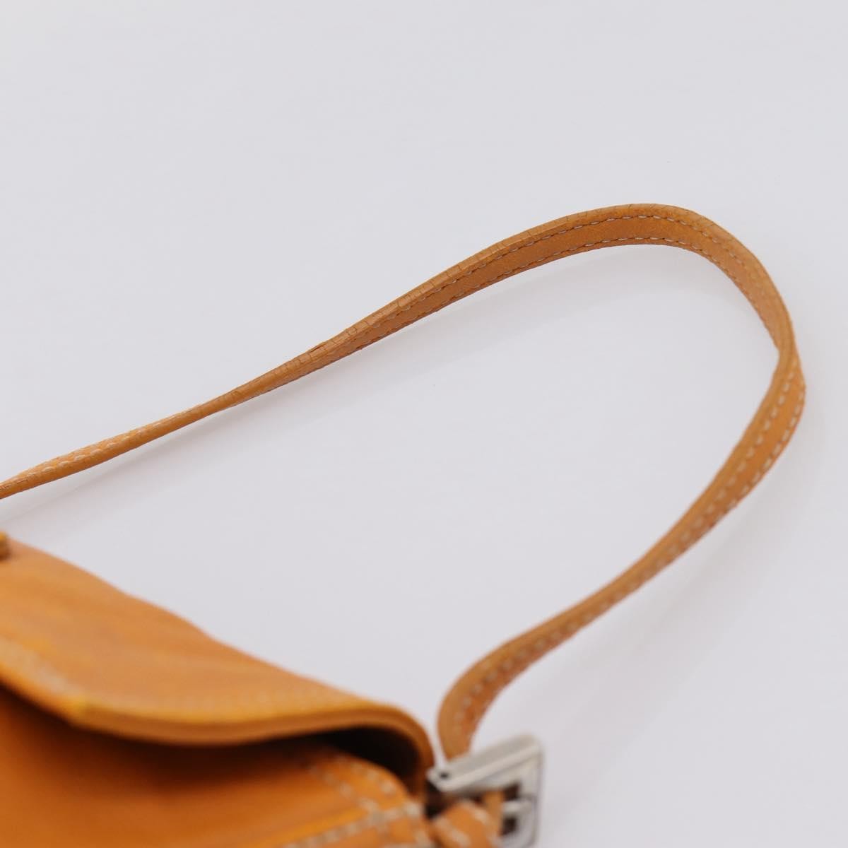 Fendi Selleria Baguette Leather Brown Leather Handbag (Pre-Owned)